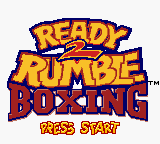 Ready 2 Rumble Boxing title screen for GameBoy Color